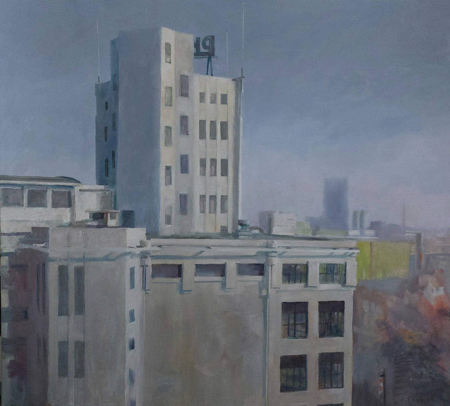 ‘Philips Lighttower III’ 2016 oil on linen 145x160cm