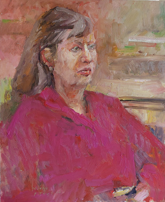‘Mieke’ 2026 oil on board 61x50cm