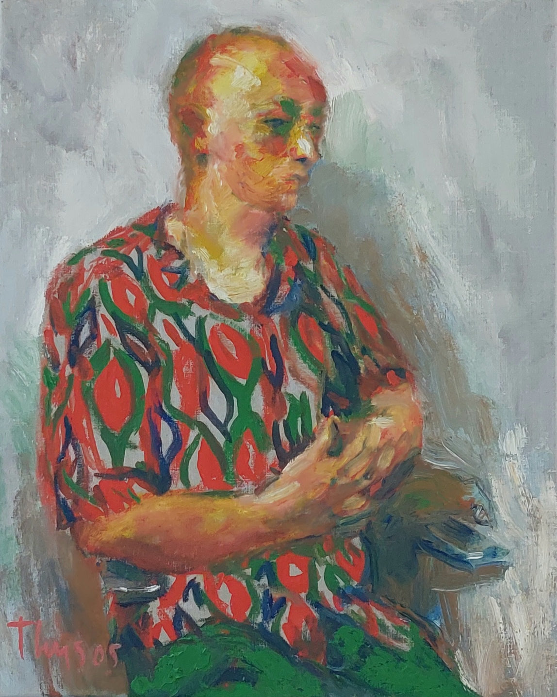 'Portrait of a clown’ 2005 oil on linen 50x40cm