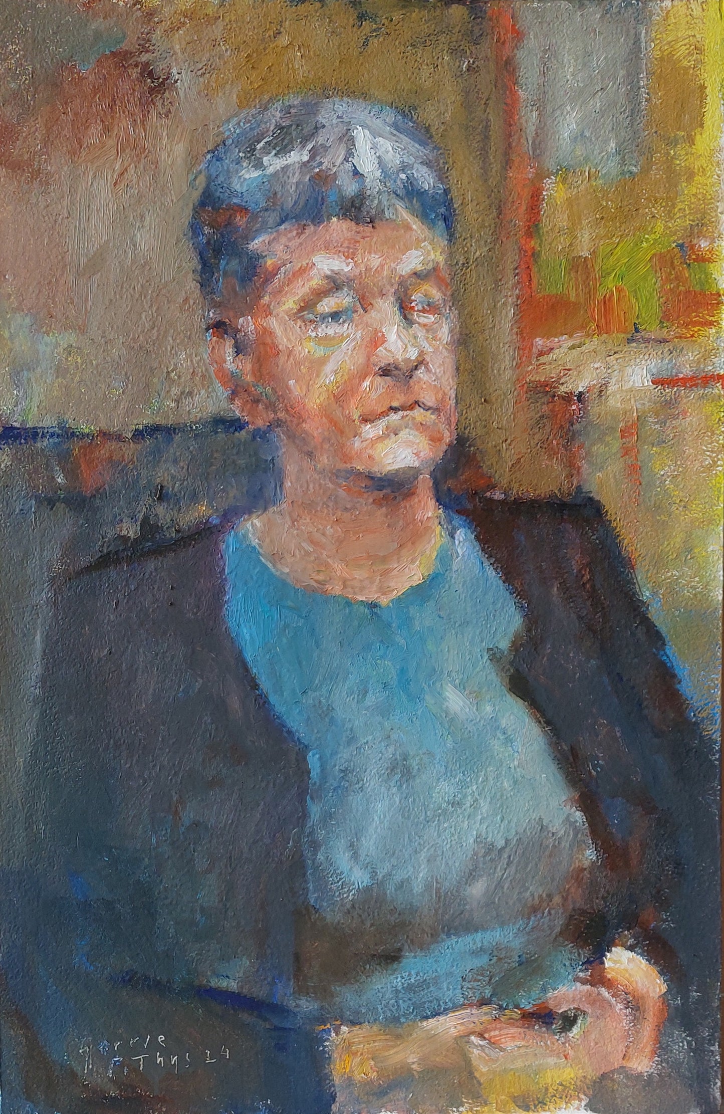 ‘Gerry’ 2024 oil on board 61x44cm