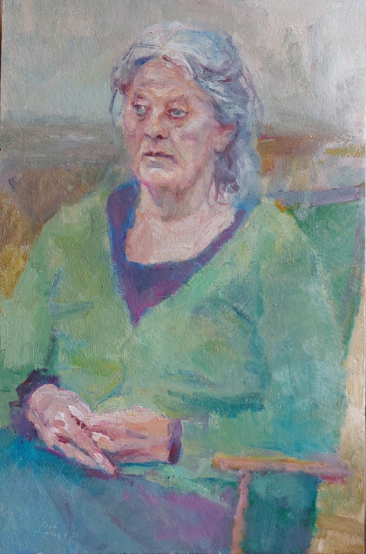 ‘José’ 2024 oil on board 69x45cm