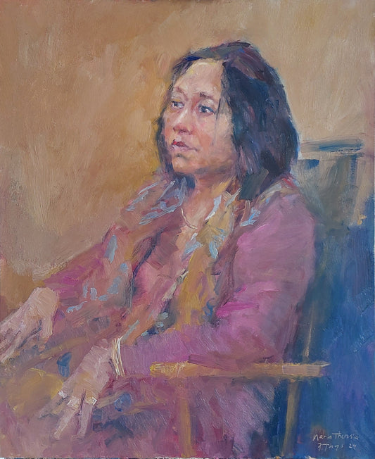 ‘MariaTheresia’ 2024 oil on board 61x50cm