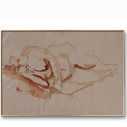 'Lying figure' 2005 watercolor on paper 30x21cm