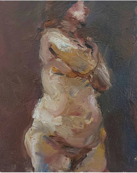 'Female  torso' 2008
oil on board 21,5x17,5cm