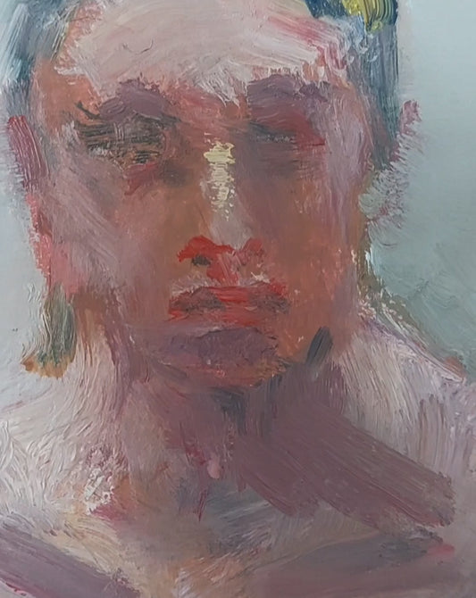 ‘Sitting Woman’ 2025
oil on board 
61x50cm