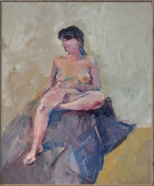 ‘Sitting Woman’ 2026
oil on board 
61x50cm