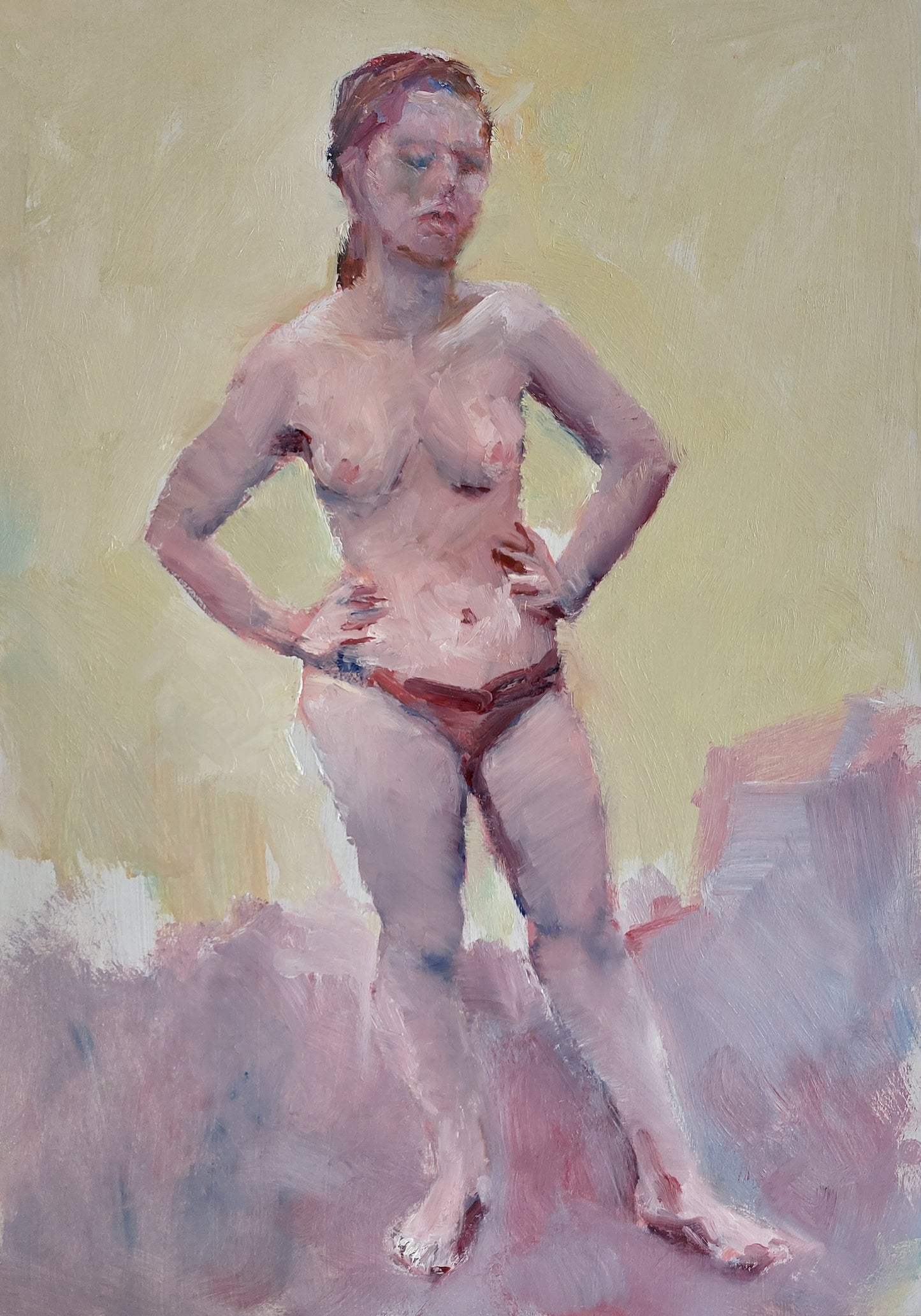 ‘Standing Woman’ 2025
oil on board 
61x50cm