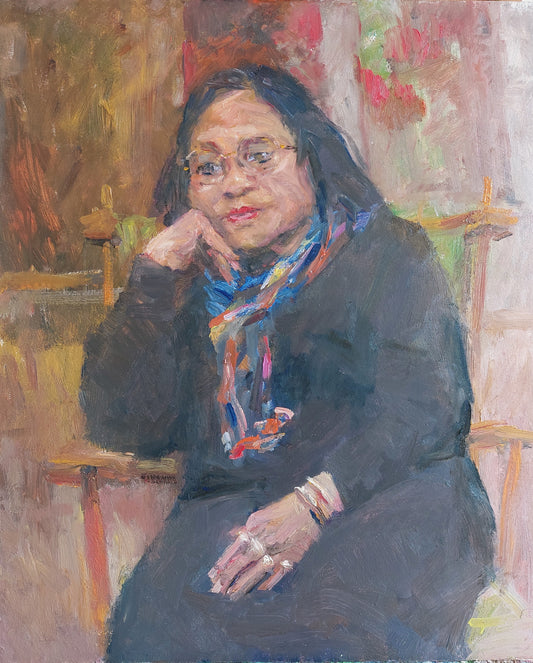 ‘MariaTheresia’ 2025 oil on board 61x50cm