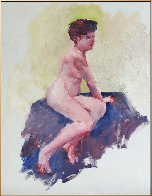 ‘Sitting Woman’ 2026
oil on board 
61x50cm