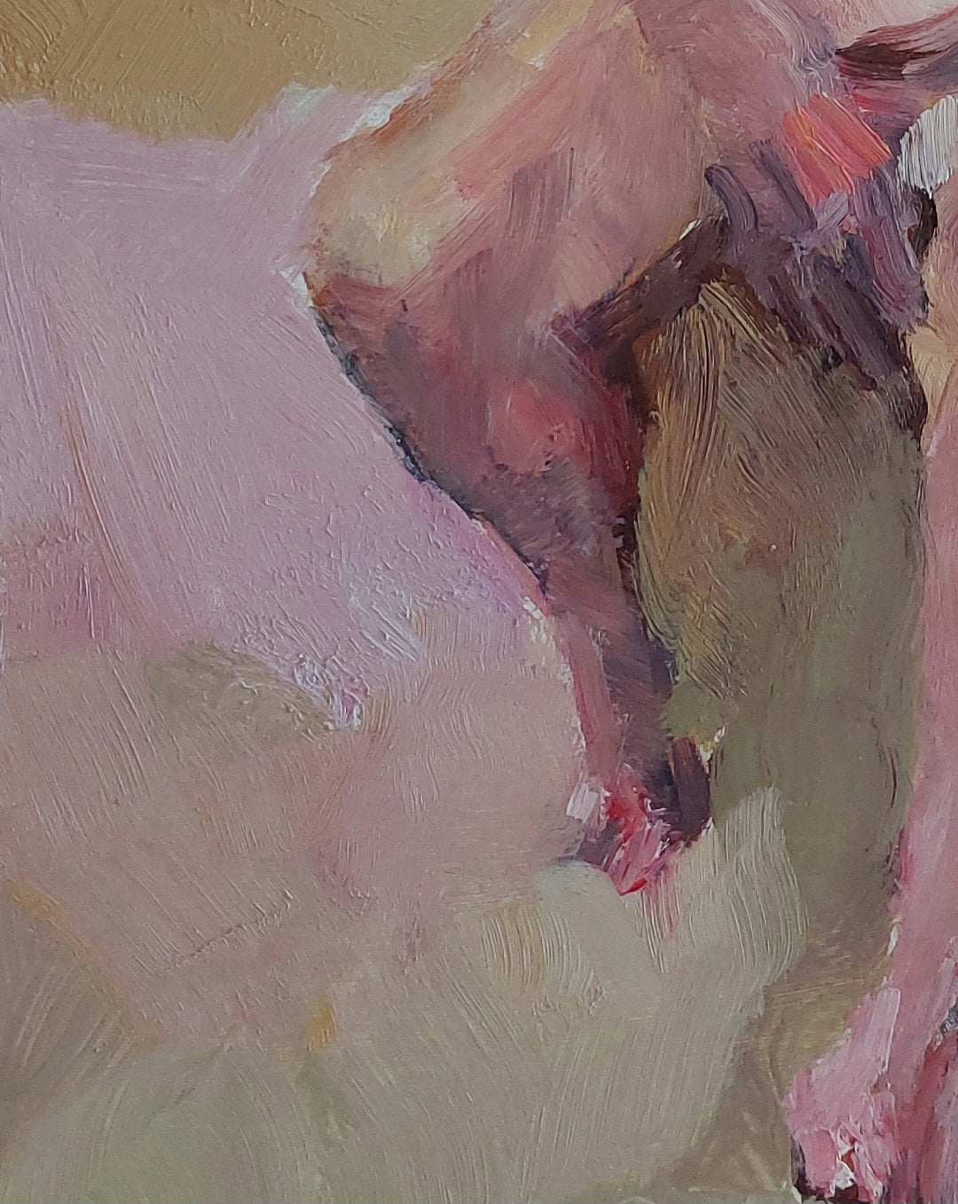 ‘Woman Sitting’ 2026 oil on board 50x34cm