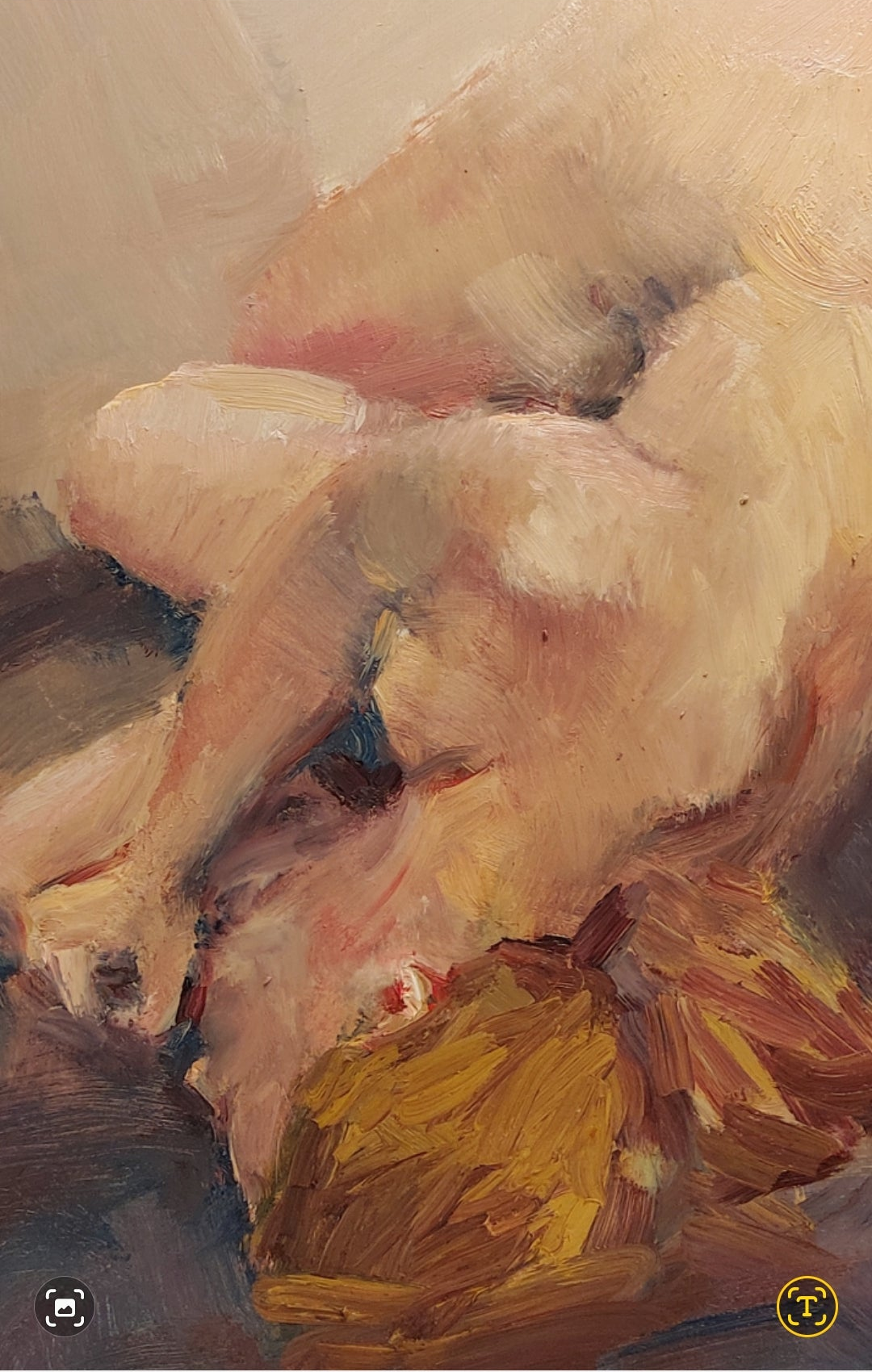 ‘Lying Figure’ 2025oil on board 61x43cm