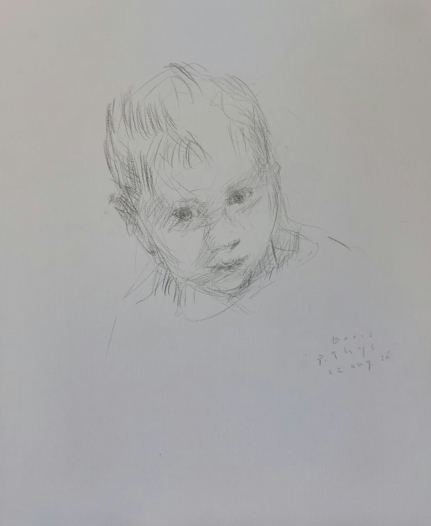'Boris' 2026
Pencil on paper 46x38cm