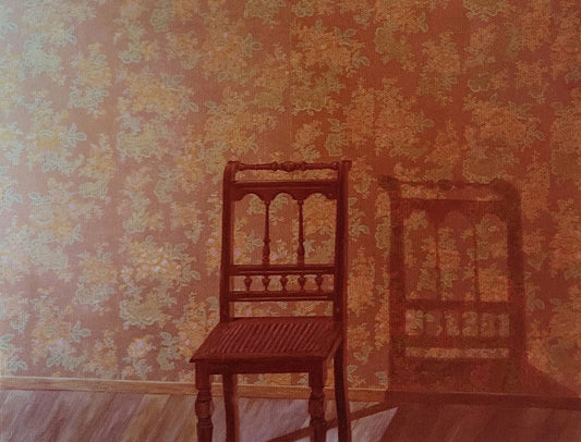 'Interior with chair’ 1976 oil on linen 150x180cm