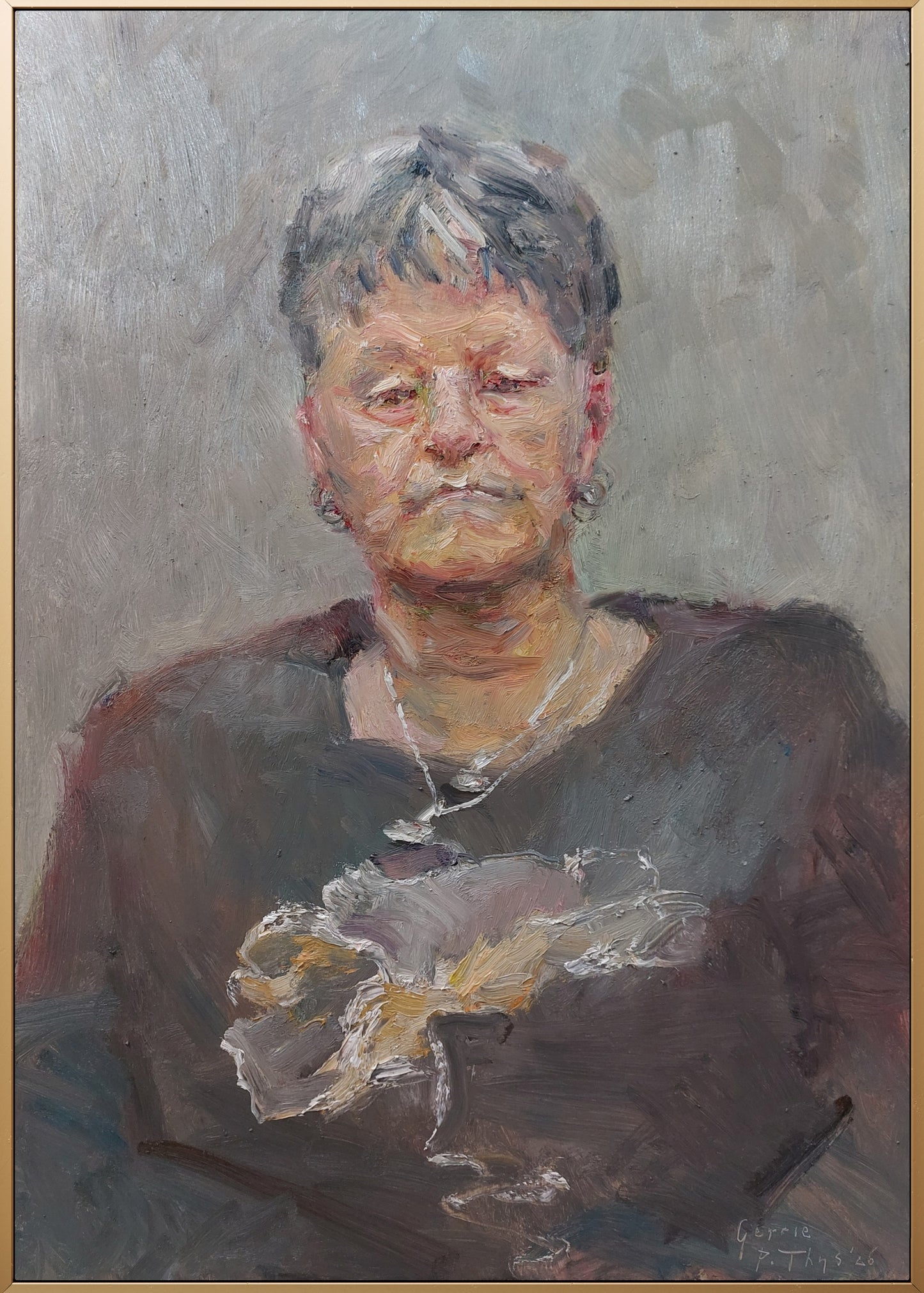 ‘Gerrie’ 2026 oil on board 61x50cm