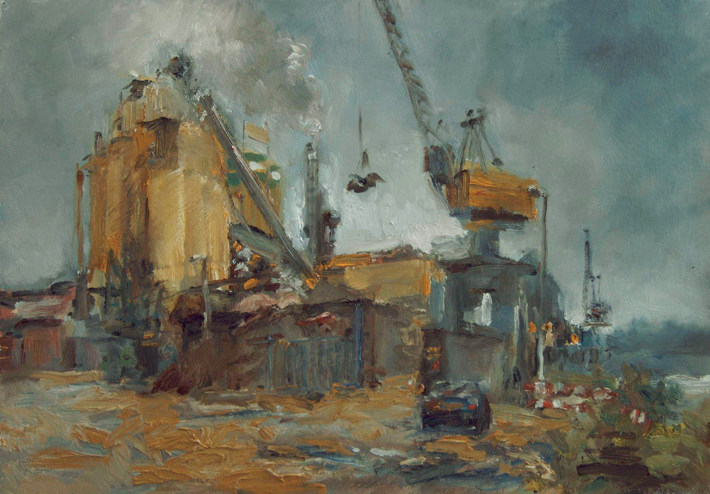 ‘Harbour sight’ 2007 oil on board 40x61cm