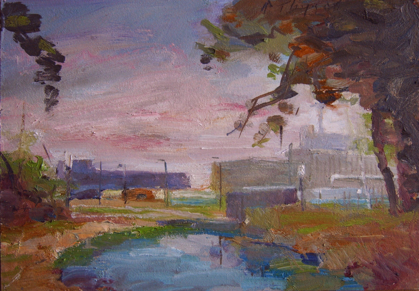 ‘HighTech Campus Eindhoven’ 2005 oil on board 25x36cm