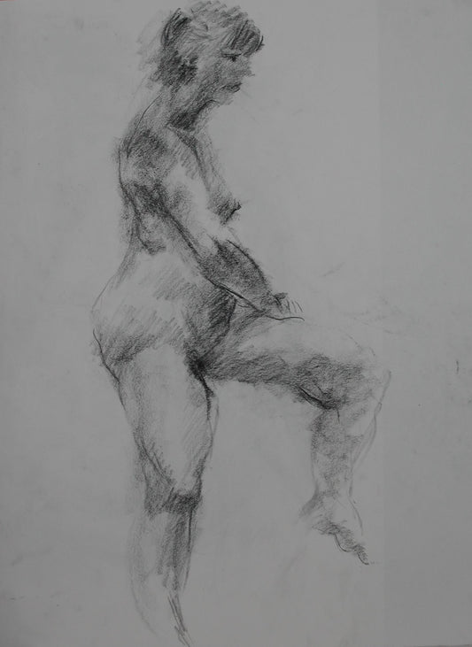 ‘Figure study’ 2006 siberian charcoal on paper 40x29cm