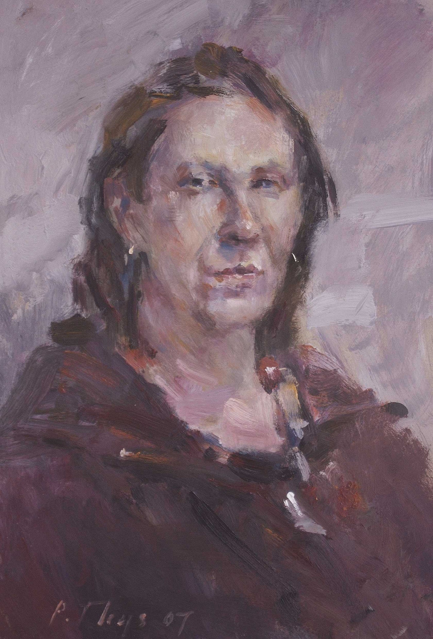 ‘Portrait’ 2007 oil on board 45x29,5cm