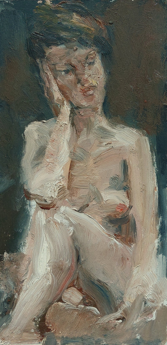 ‘Model study’ 2010 oil on board 34x17cm