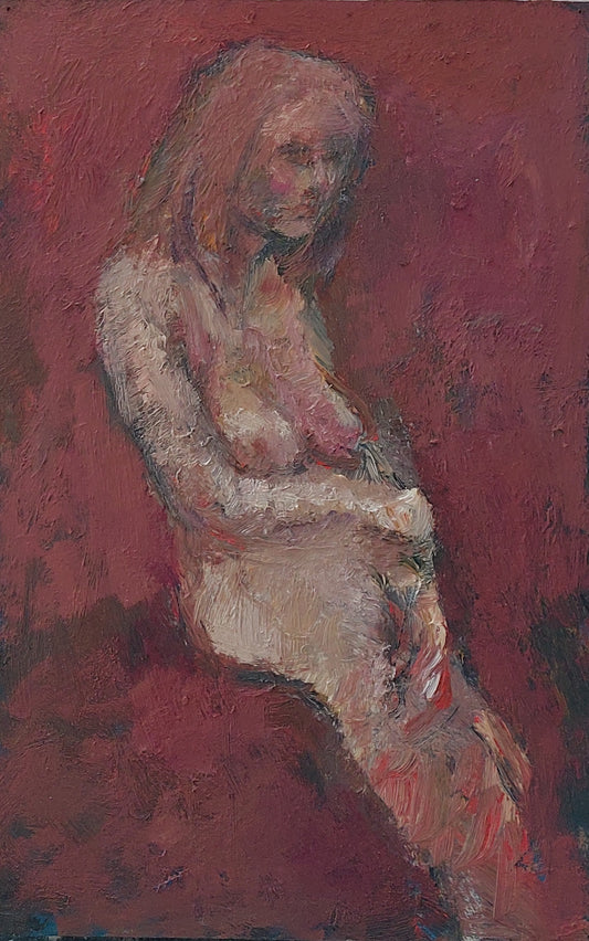 ‘Model study’ 2010 oil on board 34x21,5cm