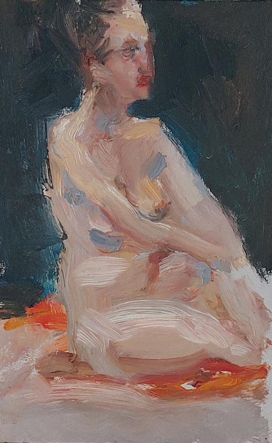 ‘Model study’ 2010 oil on board 26,5x17cm