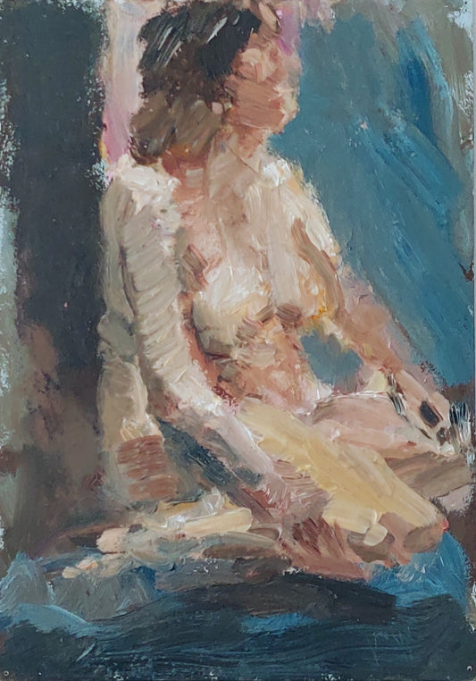 ‘Model study’ 2010 oil on board 30,5x21cm