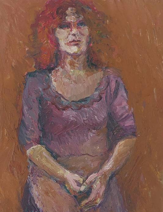 ‘Woman with red hair’ 2004 oil on linen 50x40cm