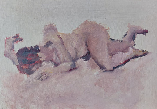 ‘Lying Figure’ 2022 oil on plywood 32x43,5cm