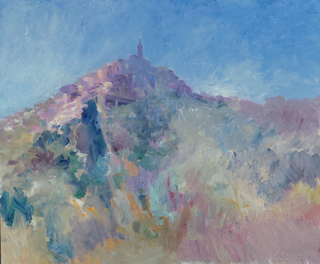 Castell'Azzara Tuscany landscape painting
