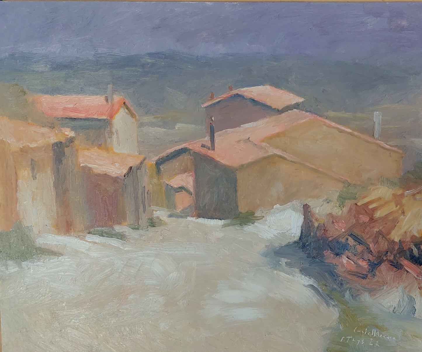 Castell'Azzara Tuscany landscape painting