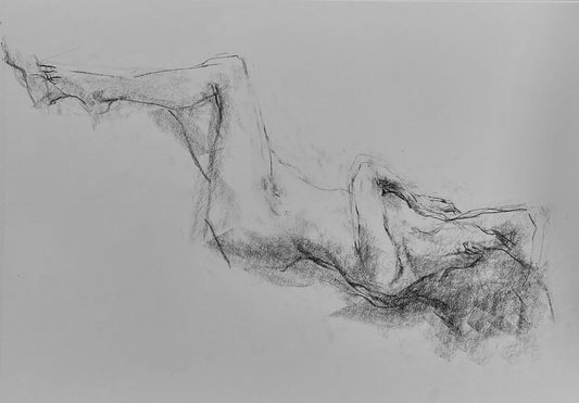 ‘Figure study’ 2018 siberian charcoal paper 29x42cm