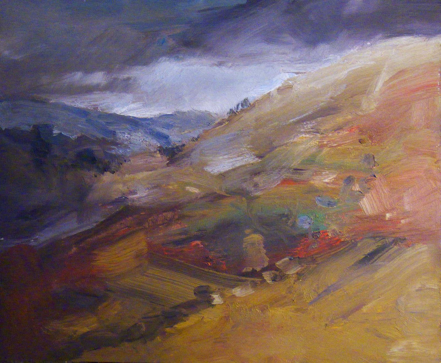 ‘Paysage Cantal’ 2012 oil on board 50x61cm