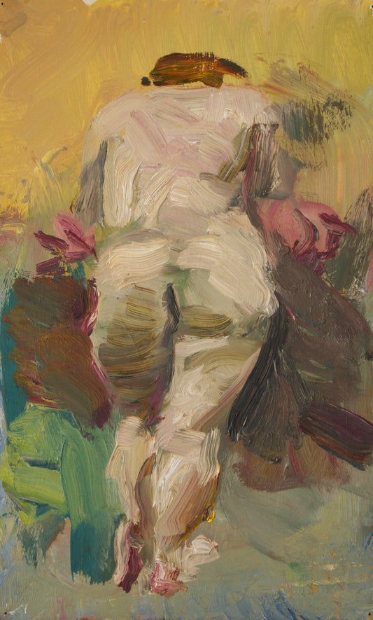 ‘Leaning Woman’ 2006 oil on board 30,5x19cm