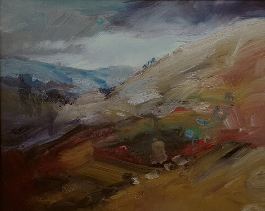 ‘Landscape Cantal’ 2008 oil on board 50x61cm