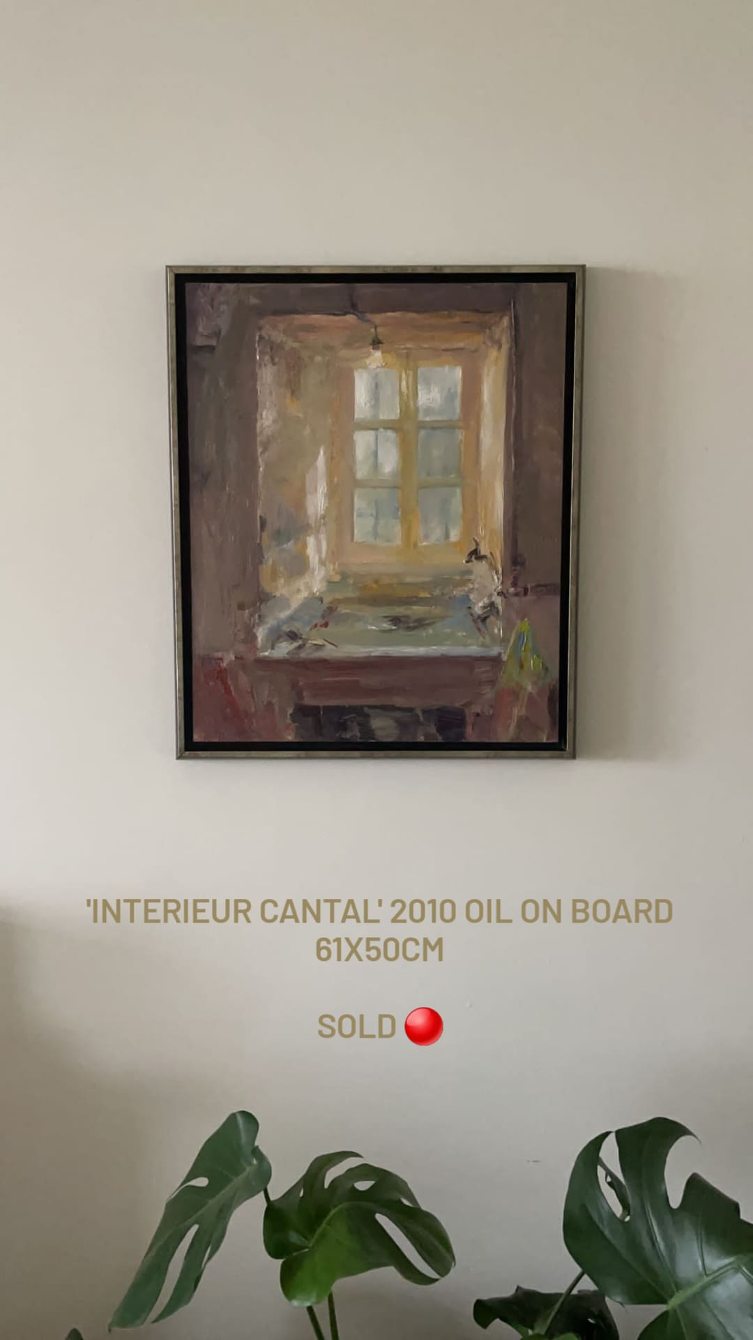 ‘Interieur Cantal’ 2010 oil on board 61x50cm