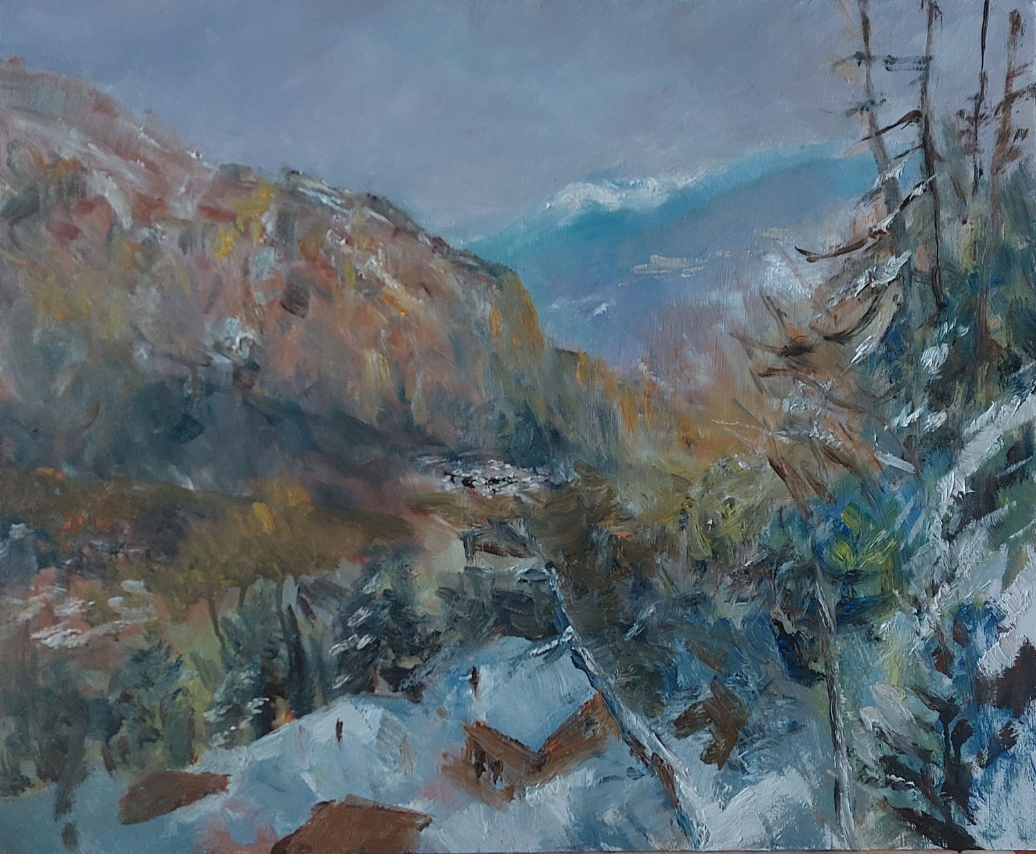 Bernese Alpes painting