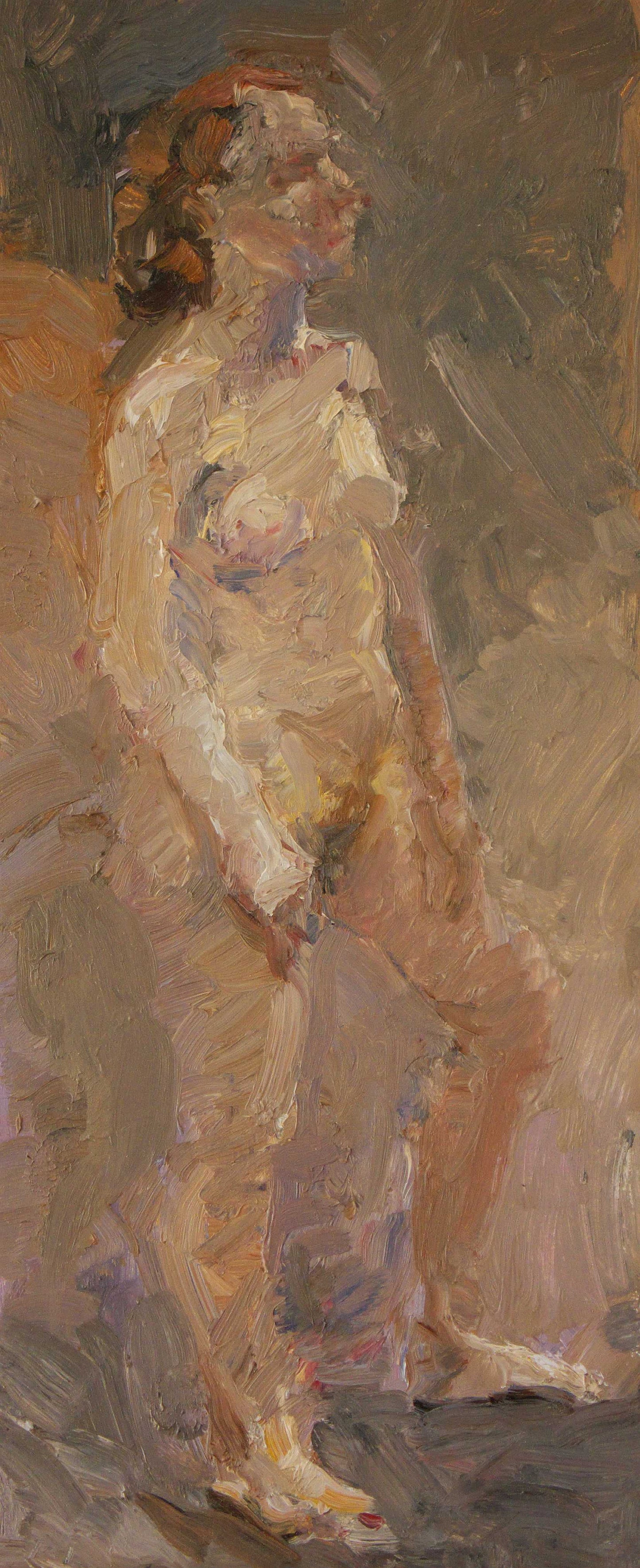 ‘Standing nude’ 2008 
oil on board 57,5x24cm