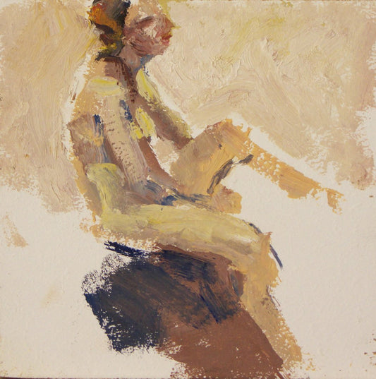 ‘Figure study’ 2011 oilpainting on board 20x20cm